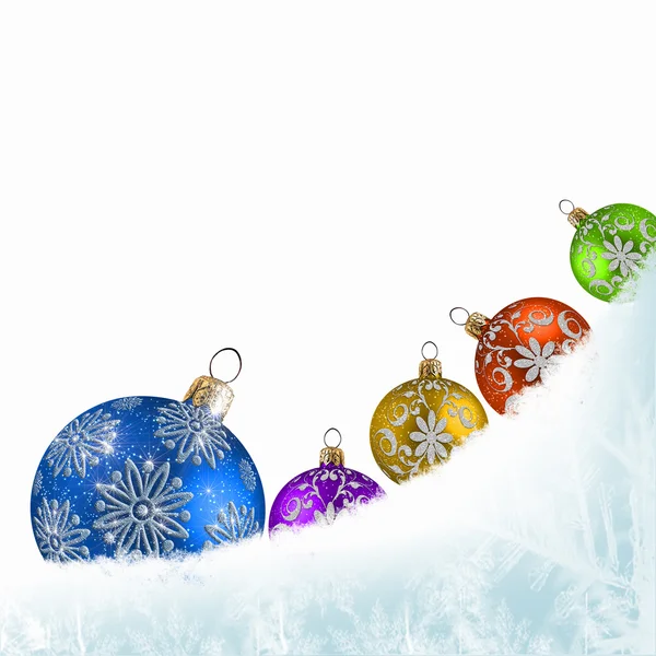 Colorato sfondo Natale e nuovo tema anno — Foto Stock