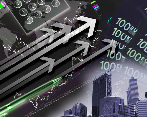 stock image FInancial diagrams, charts and graphs