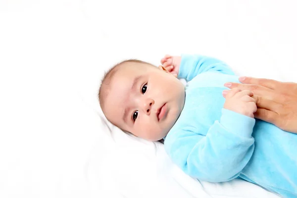 婴儿宝宝男孩的肖像 — 图库照片
