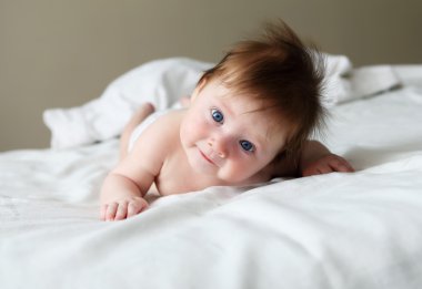 Beautuful redhair infant clipart