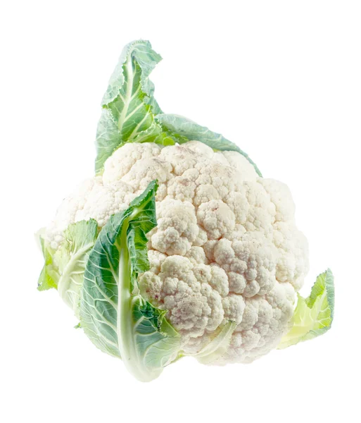 Cauliflower closeup isolated on white background — Stock Photo, Image