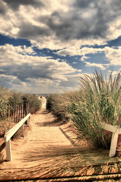 stock image Sandy pathway to the beach