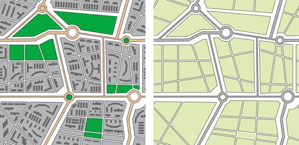 Mappa della città vettoriale senza soluzione di continuità — Vettoriale Stock