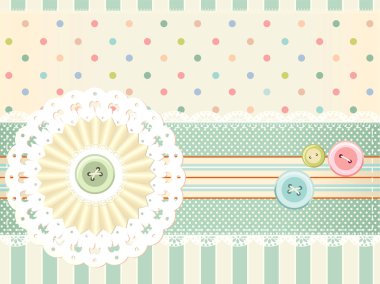 Vector background in retro style clipart