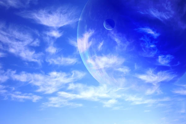 Sky in alien planet — Stock Photo, Image