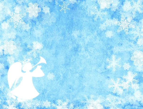 Christmas background with angel — Stock Photo, Image