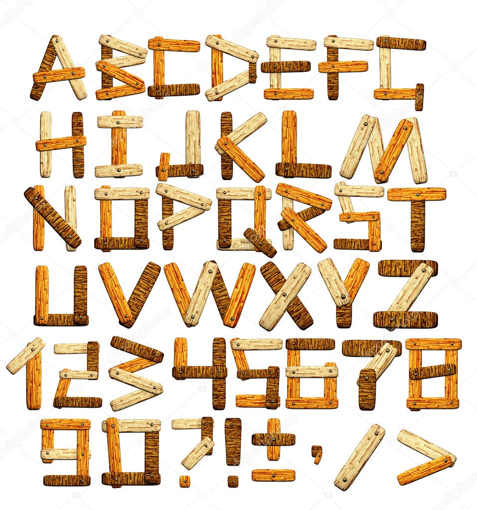 Bamboo alphabet