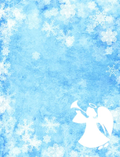 Christmas background with angel — Stock Photo, Image