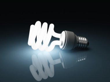 Fluorescent light bulb clipart