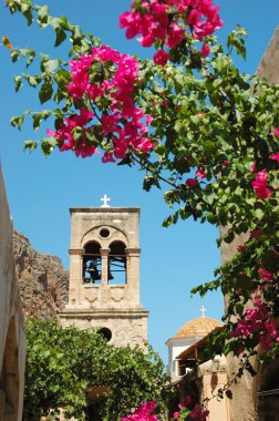 elkomenos eski Bizans Kilisesi christos, monemvasia, Yunanistan