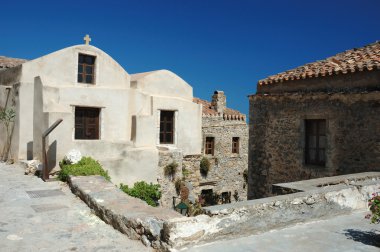 Kilise, eski Bizans şehri monemvasia, Yunanistan