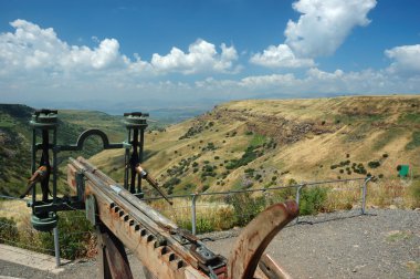 Arbalest model at Israeli national park Gamla fortress clipart