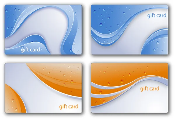 Gift card set — Stock Vector