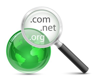 Domain search vector icon clipart