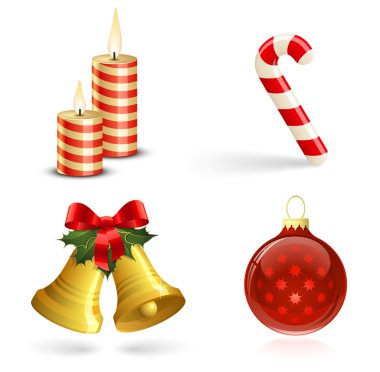 Christmas icon set clipart