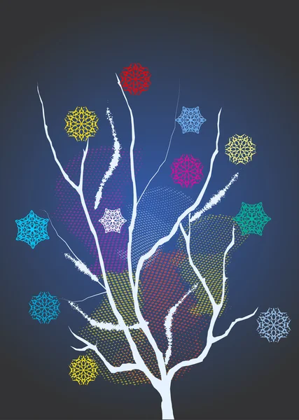 Christmas theme - smart magic tree — Stock Vector