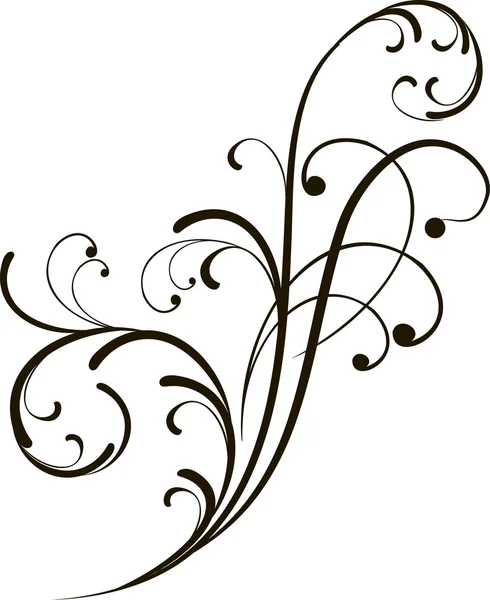 装飾的な枝 - ビンテージ スタイルのデザインの要素 — ストックベクタ