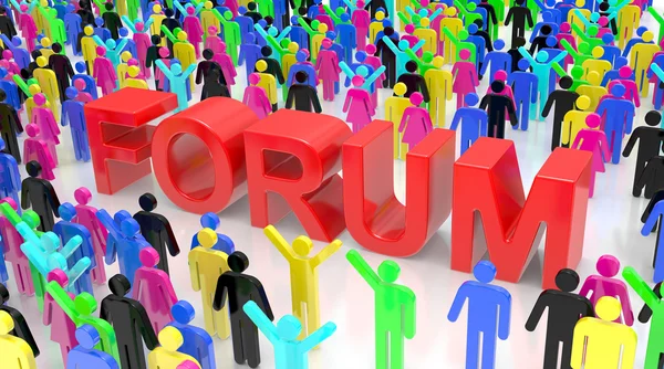 Forum Group Diskusjon – stockfoto