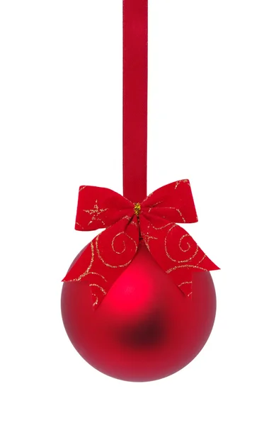 Red ball of christmas — Zdjęcie stockowe