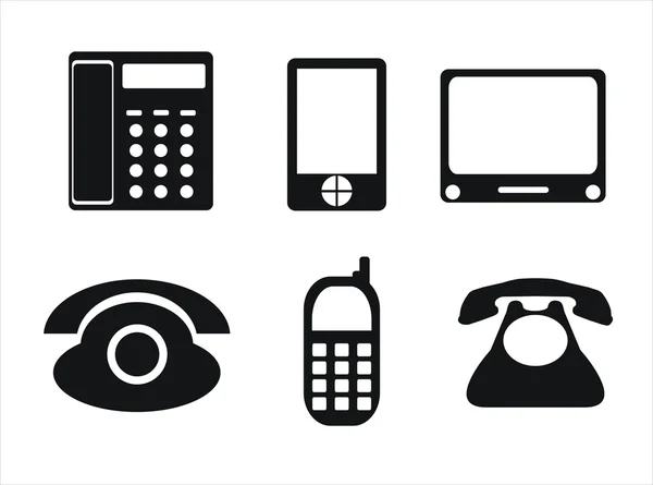 Ícones de telefone — Vetor de Stock