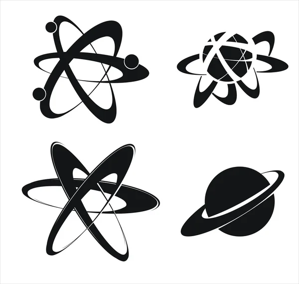 Iconos de moléculas — Vector de stock