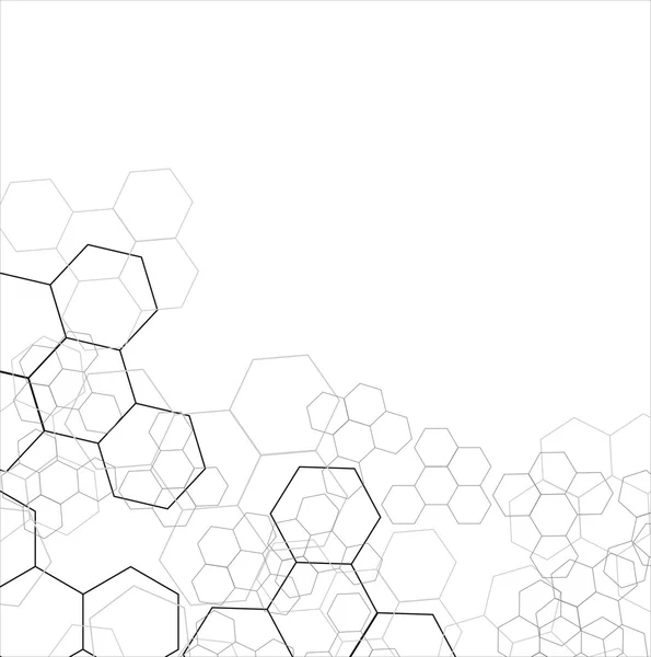 Hexagon háttér — Stock Vector