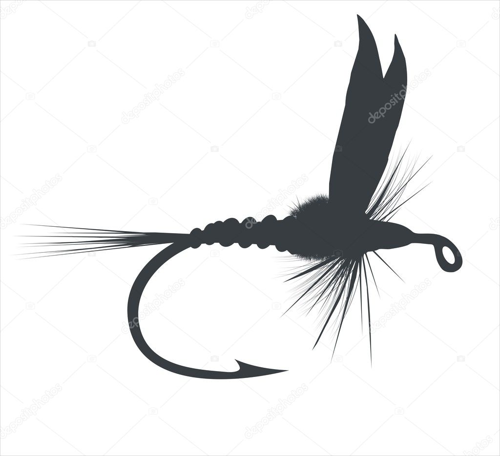 Fishing Fly Stock Vector by ©Djemphoto 7185526