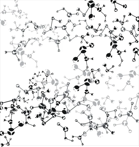 Soyut molekülleri arka plan — Stok Vektör