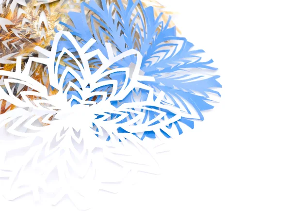 Schneeflocken aus Papier — Stockfoto