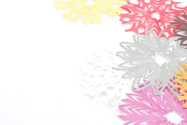 Origami snowflakes — Stock Photo, Image