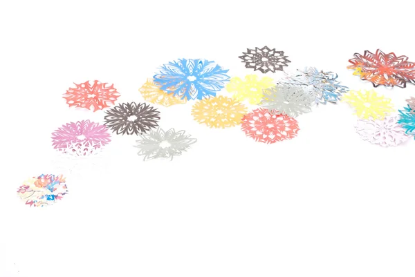Origami snowflakes — Stock Photo, Image