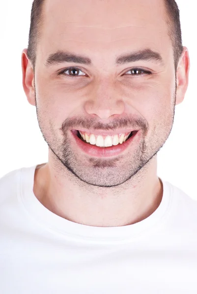 Retrato do jovem sorridente feliz — Fotografia de Stock