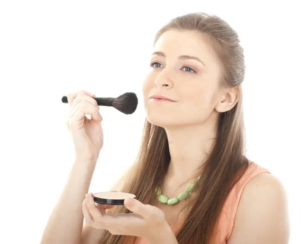 Mooi gezicht van een jonge vrouw. Make-up concept — Stockfoto