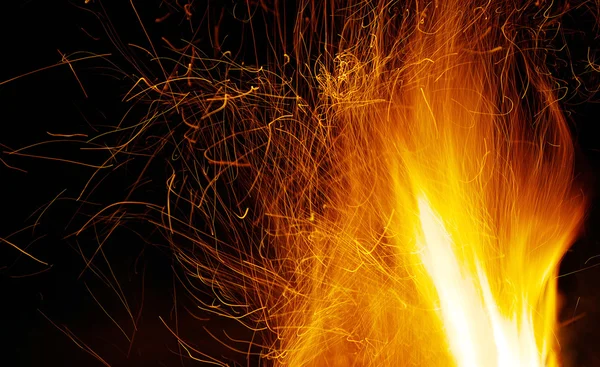 Égő lángok — Stock Fotó