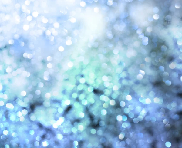 Синие рождественские огни — стоковое фото