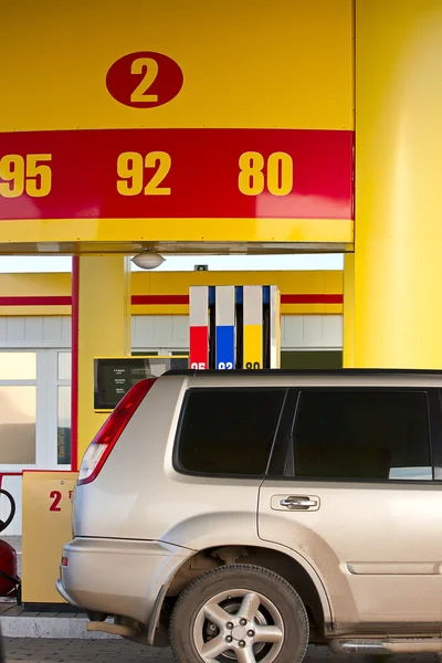 Autó benzinkút — Stock Fotó