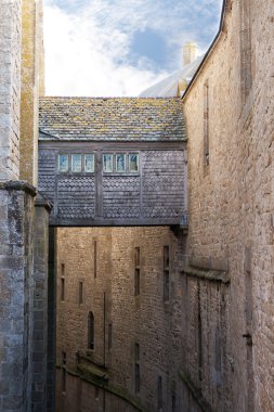 Internal Wall Of The Saint Michael's Mount, France clipart