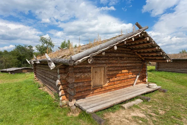 Ancient traditional russian wooden house X century — Stock Photo, Image