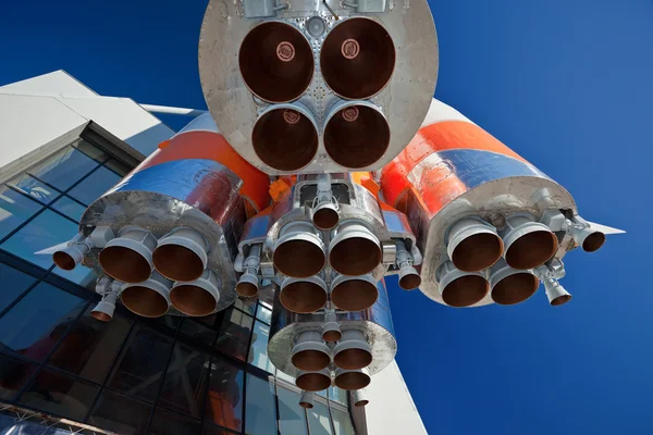 Uppgifter om rymdraketmotor — Stockfoto