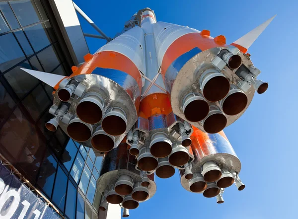 Uppgifter om rymdraketmotor — Stockfoto