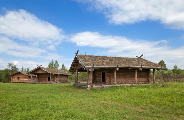 stock image Ancient traditional russian wooden house X century