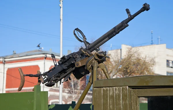 Antiga metralhadora antiaérea — Fotografia de Stock