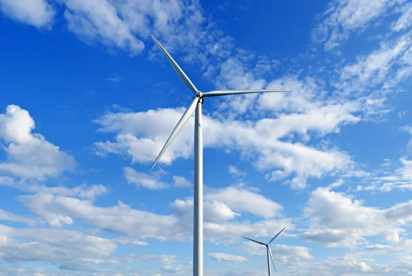 Wind-aangedreven generatoren — Stockfoto