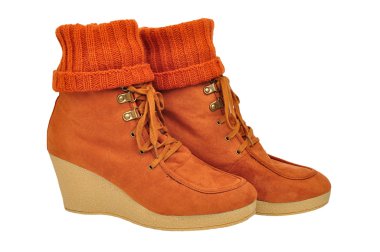 Women's Winter boots clipart