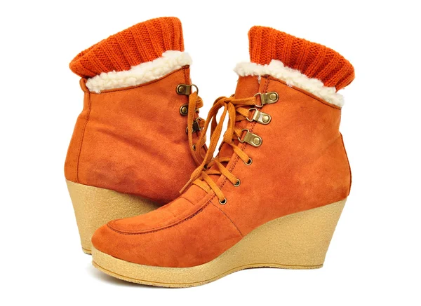 Női téli cipő — Stock Fotó