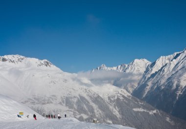 solden Kayak Merkezi eteklerinde. Avusturya