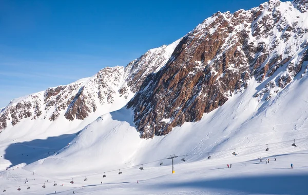 Ośrodek narciarski obergurgl. Austria — Zdjęcie stockowe