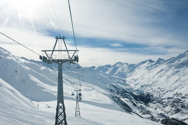Ośrodek narciarski hohrgurgl. Austria — Zdjęcie stockowe