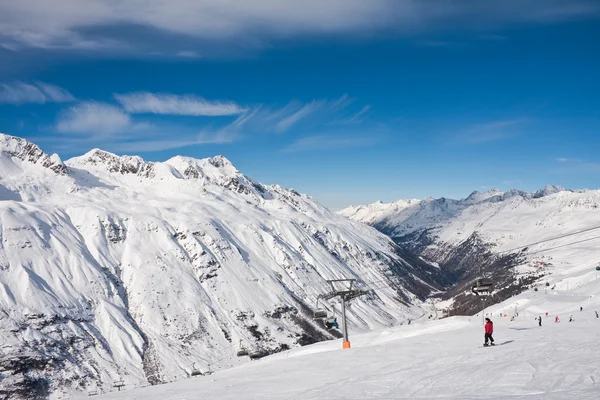 스키 리조트 오베르 구르 글입니다. 오스트리아 — 스톡 사진