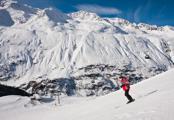滑雪度假村 obergurgl。奥地利 — 图库照片